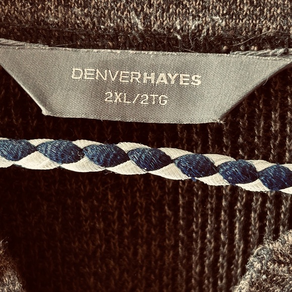 Mens Denver Hayes Sweater Button neck Size 2XL - Picture 3 of 8